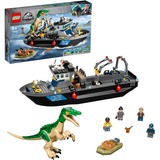 LEGO Jurassic World Baryonyx-dinosaurflugt i båd, Bygge legetøj Byggesæt, Dreng/Pige, 8 År, Plast, 308 stk, 885 g