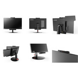 Lenovo ThinkCentre Tiny-In-One 24 Renoveret, LED-skærm Sort