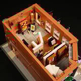 Lumibricks Brick Art Gallery, Bygge legetøj 