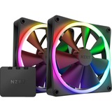 NZXT F140 RGB DUO Twin 140x140x25, Sag fan Sort