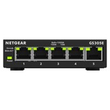 Netgear GS305E Administreret Gigabit Ethernet (10/100/1000) Sort, Switch Administreret, Gigabit Ethernet (10/100/1000)