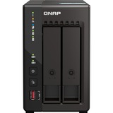 QNAP TS-253E NAS Tower Intel® Celeron® J6412 8 GB 0 TB QNAP QTS Sort Sort, NAS, Tower, Intel® Celeron®, J6412, 8 GB, 0 TB
