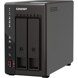 QNAP TS-253E NAS Tower Intel® Celeron® J6412 8 GB 0 TB QNAP QTS Sort Sort, NAS, Tower, Intel® Celeron®, J6412, 8 GB, 0 TB