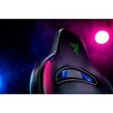 Razer Enki PC gamingstol Polstret sæde Sort, Spil pladser Sort/Grøn, PC gamingstol, 136 kg, Polstret sæde, Polstret ryglæn, 166,5 cm, 204 cm