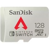 SanDisk SDSQXAO-128G-GN6ZY hukommelseskort 128 GB MicroSDXC UHS-I Hvid, 128 GB, MicroSDXC, UHS-I, 100 MB/s, 90 MB/s, Sølv