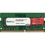 Synology D4NESO-2666-4G hukommelsesmodul 4 GB 1 x 4 GB DDR4 2666 Mhz 4 GB, 1 x 4 GB, DDR4, 2666 Mhz, 260-pin SO-DIMM