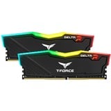 Team Group DELTA RGB hukommelsesmodul 16 GB 2 x 8 GB DDR4 3200 Mhz Sort, 16 GB, 2 x 8 GB, DDR4, 3200 Mhz, 288-pin DIMM