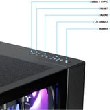Thermaltake PC-000094-DE, Gaming PC Sort/gennemsigtig