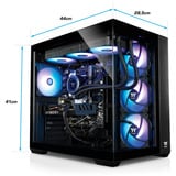 Thermaltake PC-000094-DE, Gaming PC Sort/gennemsigtig