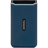 Transcend ESD370C 500 GB Sort, Blå, Solid state-drev Blå, 500 GB, USB Type-C, 3.2 Gen 2 (3.1 Gen 2), 1050 MB/s, Sort, Blå