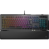 Turtle Beach Vulcan II tastatur Spil USB Tysk Sort, Gaming-tastatur aluminium (brushed)/Sort, DE-layout, TITAN II Brown, Fuld størrelse (100 %), Ledningsført, USB, Mekanisk, RGB LED, Sort