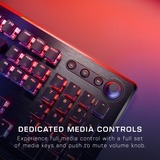 Turtle Beach Vulcan II tastatur Spil USB Tysk Sort, Gaming-tastatur aluminium (brushed)/Sort, DE-layout, TITAN II Brown, Fuld størrelse (100 %), Ledningsført, USB, Mekanisk, RGB LED, Sort