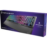 Turtle Beach Vulcan II tastatur Spil USB Tysk Sort, Gaming-tastatur aluminium (brushed)/Sort, DE-layout, TITAN II Brown, Fuld størrelse (100 %), Ledningsført, USB, Mekanisk, RGB LED, Sort