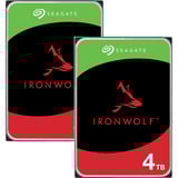UGREEN DH2300 Bundle med 2x Seagate IronWolf NAS 4 TB CMR Sort