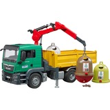 bruder 3753 legetøjsbil, Model køretøj Sort, Grøn, Gul, Ladvogns model, Acrylonitrilbutadienstyren, 4 År, 1:16, Ikke til børn under 36 måneder