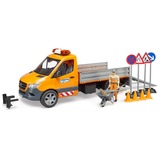 bruder MB Sprinter kommunal med lys- og lydmodul, Model køretøj Orange