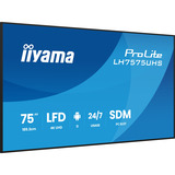 iiyama ProLite LH7575UHS-B2AG, Offentlig visning Sort (mat)