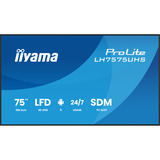 iiyama ProLite LH7575UHS-B2AG, Offentlig visning Sort (mat)