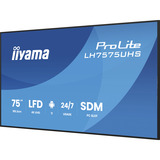 iiyama ProLite LH7575UHS-B2AG, Offentlig visning Sort (mat)