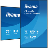 iiyama ProLite LH7575UHS-B2AG, Offentlig visning Sort (mat)