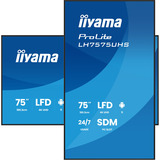 iiyama ProLite LH7575UHS-B2AG, Offentlig visning Sort (mat)