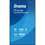 iiyama ProLite LH7575UHS-B2AG, Offentlig visning Sort (mat)