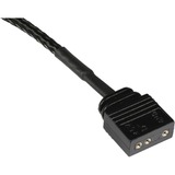 Alphacool Y-kabel splitter aRGB 3-pin til 3x 3-pin, 15 cm Sort