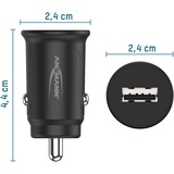 Ansmann In-Car-Charger CC105, Oplader Sort