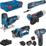 Bosch 0 615 A00 17D elværktøj kombinationssæt Batteri, Værktøjssæt Blå, 1,8 cm, 280 spm, 1500 spm, 7 cm, 1,5 kg, Slibesav