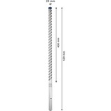 Bosch 2 608 900 229 borehoved 1 stk, Boremaskine Boremaskine, 2 cm, 520 mm, Beton, Sten, 40 cm, SDS Max
