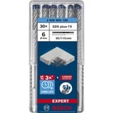 Bosch Expert SDS plus-7X Hammer drill bit 30 stk, Boremaskine Borehammer, Hammer drill bit, 6 mm, 115 mm, Beton, Sten, 5 cm
