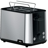 Braun HT101BI-HT1510BK 8 2 skive(r) 900 W Sort, Rustfrit stål, Brødrister rustfrit stål/Sort, 2 skive(r), Sort, Rustfrit stål, Plast, Rustfrit stål, 900 W, 193 mm, 316 mm