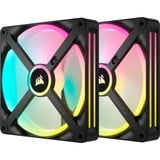 Corsair iCUE LINK QX140 RGB 140 mm PWM blæser, Sag fan Sort