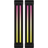 Corsair iCUE LINK QX140 RGB 140 mm PWM blæser, Sag fan Sort