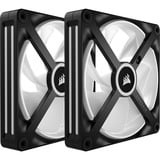 Corsair iCUE LINK QX140 RGB 140 mm PWM blæser, Sag fan Sort