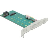 DeLOCK 89047 interface-kort/adapter Intern M.2, SATA, Controller PCIe, M.2, SATA, Lavprofil, PCIe 4.0, 5 - 50 °C, -25 - 70 °C