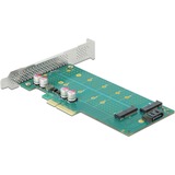 DeLOCK 89047 interface-kort/adapter Intern M.2, SATA, Controller PCIe, M.2, SATA, Lavprofil, PCIe 4.0, 5 - 50 °C, -25 - 70 °C