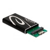 DeLOCK Eksternt kabinet SuperSpeed USB til mSATA SSD, Drev kabinet Sort