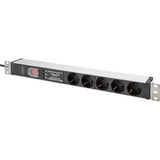 Digitus DN-95433, Strømskinne Sort/aluminium