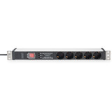 Digitus DN-95433, Strømskinne Sort/aluminium