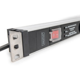 Digitus DN-95433, Strømskinne Sort/aluminium