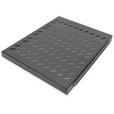 Digitus Sliding Shelf for 800mm depth Cabinets, Det nederste rum grå, Sort, 25 kg, 1U, Tyrkiet, 48,3 cm (19"), 490 mm
