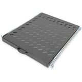 Digitus Sliding Shelf for 800mm depth Cabinets, Det nederste rum grå, Sort, 25 kg, 1U, Tyrkiet, 48,3 cm (19"), 490 mm