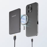 Intenso Magnetic Wireless Powerbank MW5000 Grey, Power Bank grå