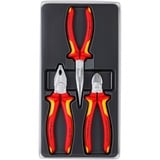 KNIPEX 00 20 12 mekaniske værktøjssæt 3 værktøjer, tang sæt Rød, Gul, 170 mm, 40 mm, 370 mm, 960 g, 3 værktøjer