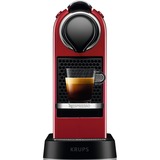 Krups Nespresso XN7415 kaffemaskine Espressomaskine, Kapsel maskine Rød, Espressomaskine, Kaffekapsel, Rød