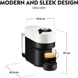 Krups Vertuo Pop XN9201 Fuld-auto Kapsel kaffemaskine 0,56 L, Kapsel maskine Sort/Hvid, Kapsel kaffemaskine, 0,56 L, Kaffekapsel, 1500 W, Sort, Hvid