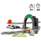 LEGO DUPLO Togtunnel og spor – udvidelsessæt, Bygge legetøj Byggesæt, 2 År, Plast, 20 stk, 704 g
