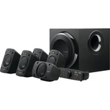 Logitech Z906 500 W Sort 5.1 kanaler, PC-højttaler Sort, 5.1 kanaler, 500 W, Universel, Sort, 1000 W, IR, Detail