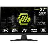 MSI MAG 274QF computerskærm 68,6 cm (27") 2560 x 1440 pixel Wide Quad HD LCD Sort, Gaming Skærm Sort, 68,6 cm (27"), 2560 x 1440 pixel, Wide Quad HD, LCD, 0,5 ms, Sort